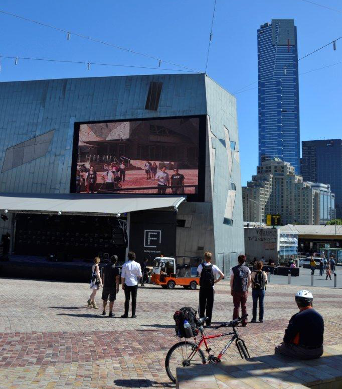 Federation Square Camera Screen