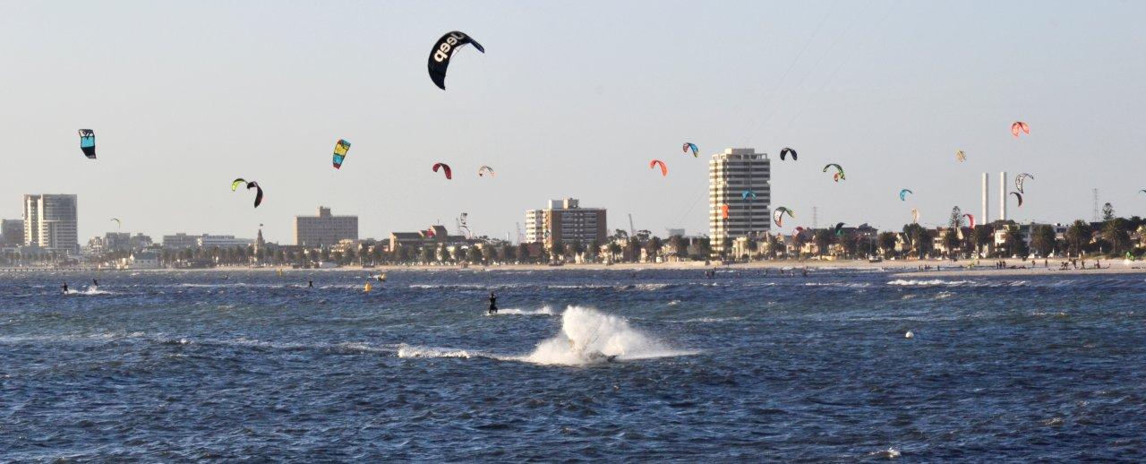 Wind Surfers at St Kilda