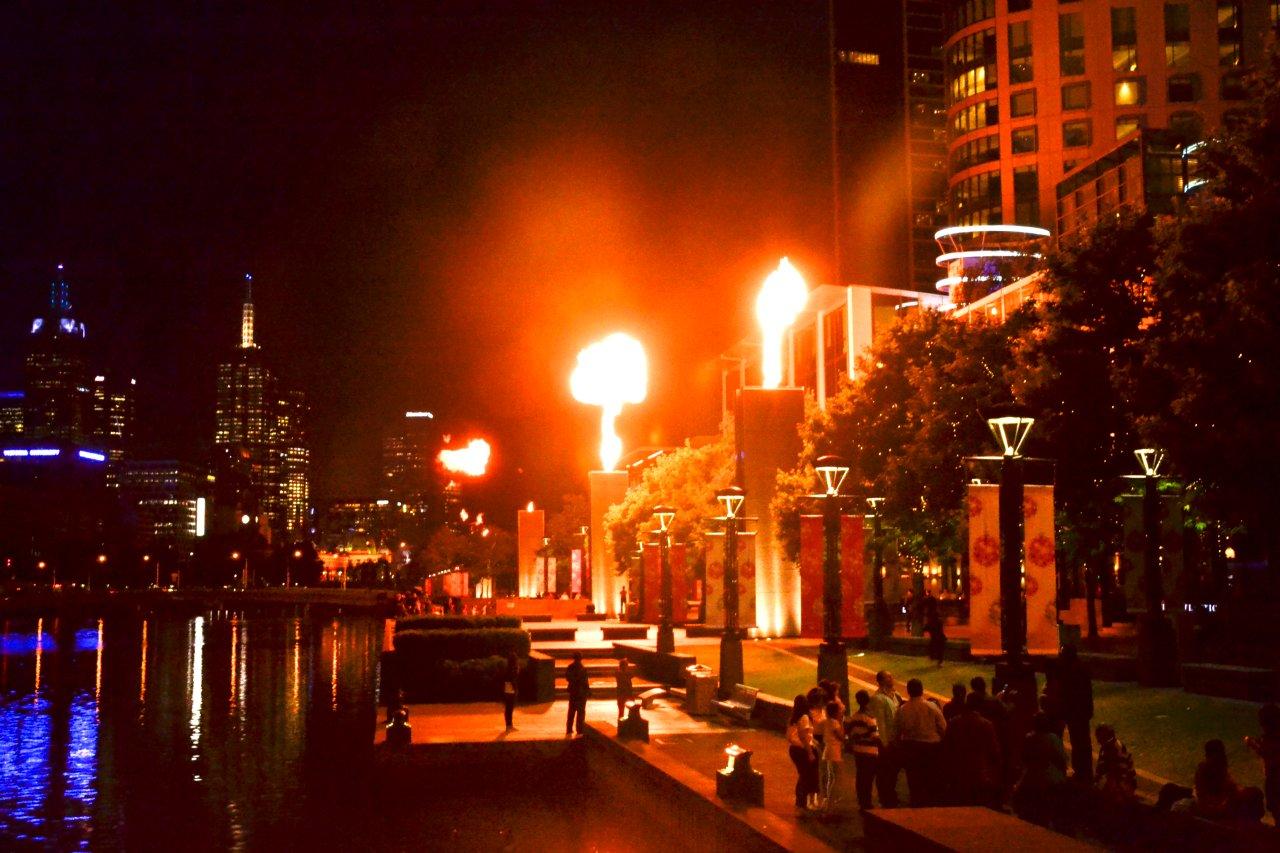 Crown Casino Gas Fireball Show