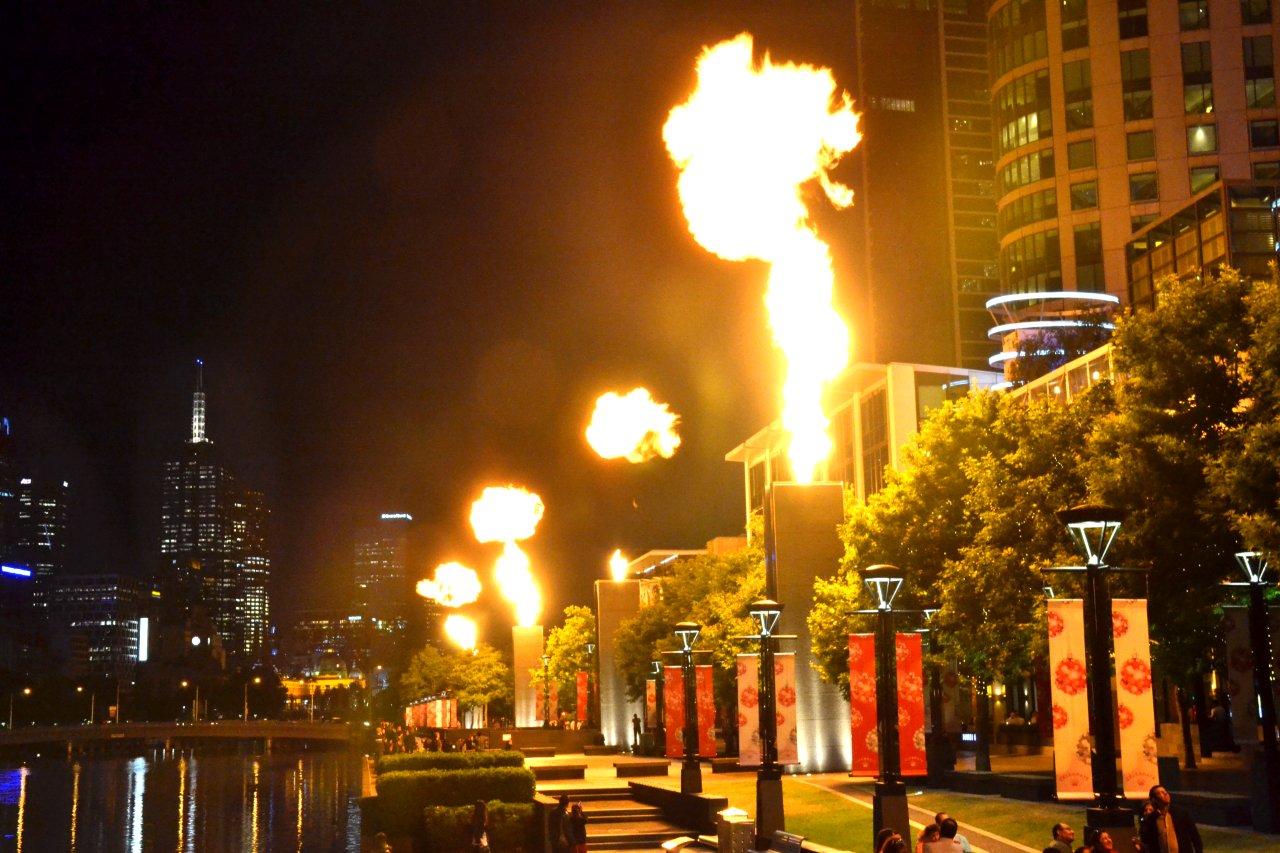 Crown Casino Gas Fireball Show