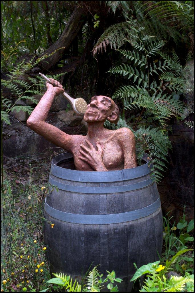 Bruno's Sculpture Garden - Bathtub Barrel