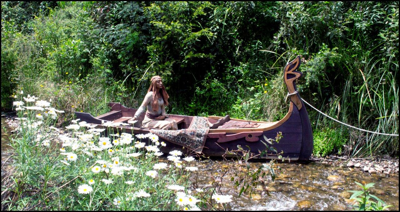 Bruno's Sculpture Garden - Lady of Shalott Sculpture