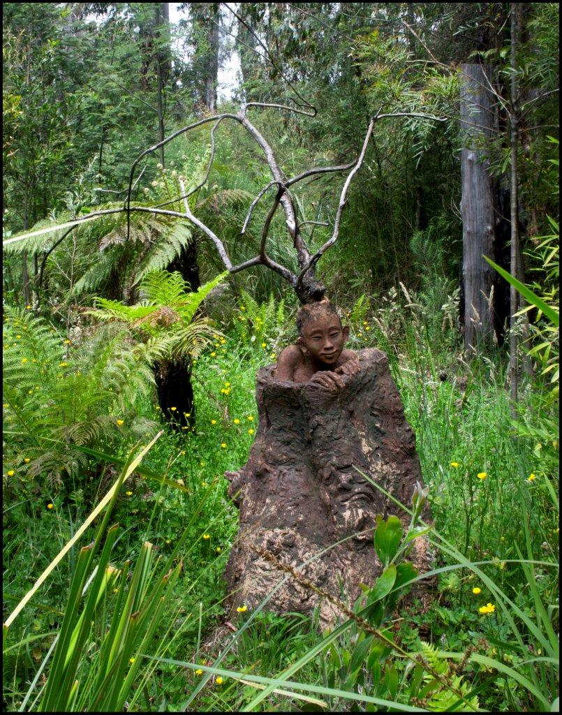 Bruno's Sculpture Garden - Wood Nymph