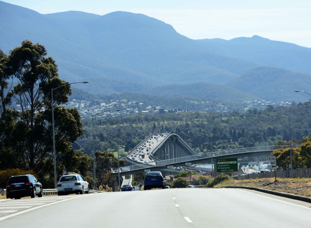 Return to Hobart via Tasman Bridge