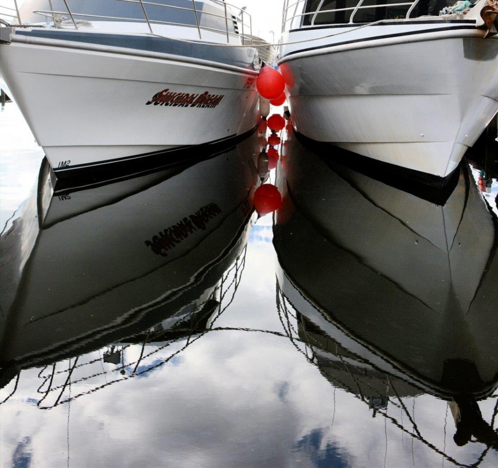 Reflections in Hobart Harbour