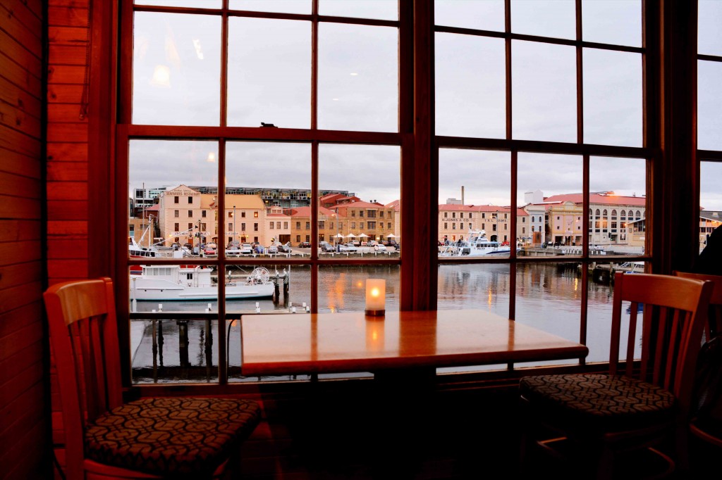 View From Mures Restaurant, Hobart, Australia