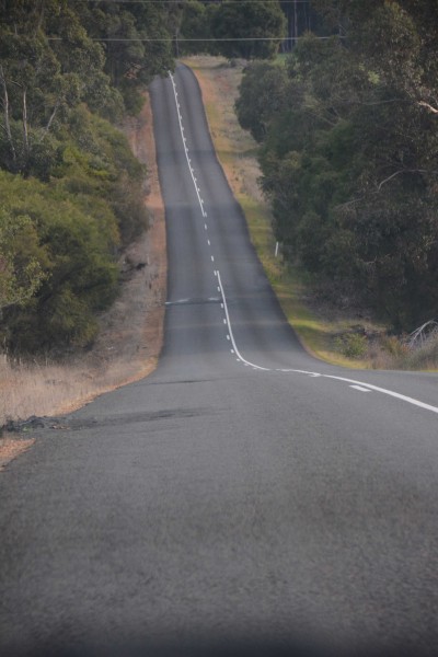 Another of Channybearup Road's Many Hills